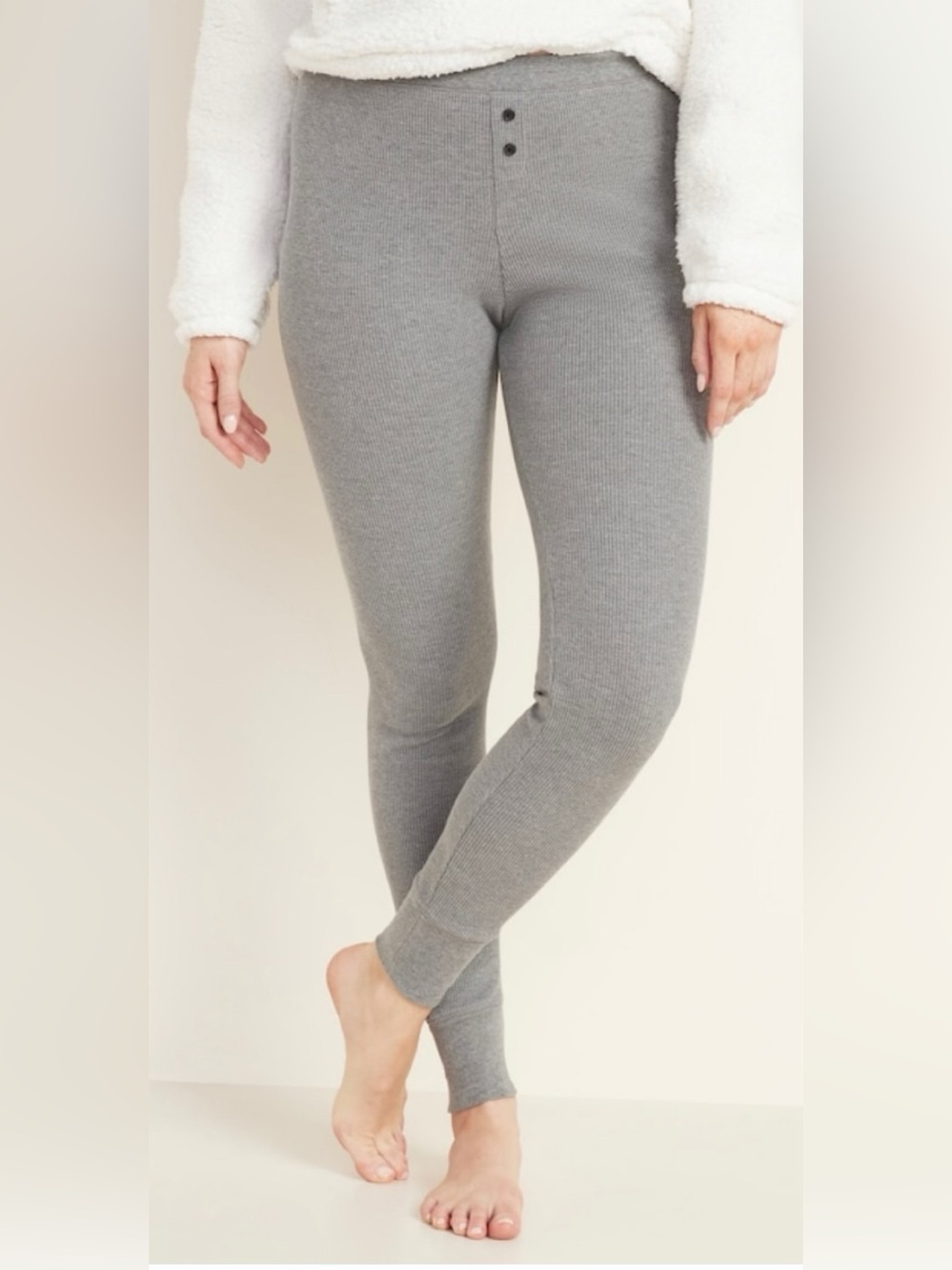 Old Navy Thermal Pajamas Pants in Grey Sz Large